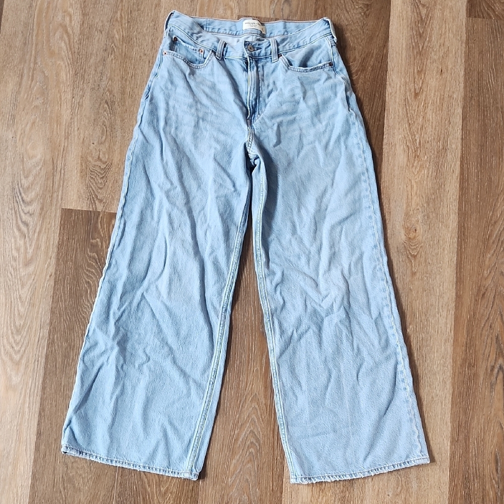 Abercrombie & Fitch Sky Blue Flare Jeans
